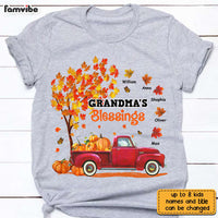 Personalized Grandma Fall Truck T Shirt AG301 30O28 thumb 1