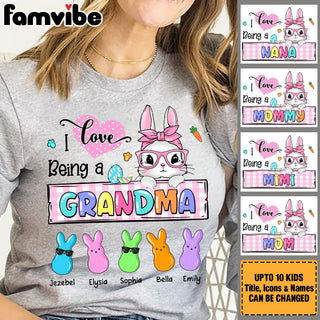 Personalized I Love Being A Grandma Easter Bunny Shirt 23068 Primary Mockup