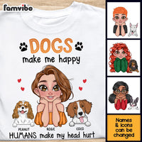 Personalized Dogs Happy Shirt - Hoodie - Sweatshirt 24361 thumb 1