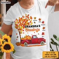 Personalized Grandma Fall Truck T Shirt AG301 30O28 thumb 1