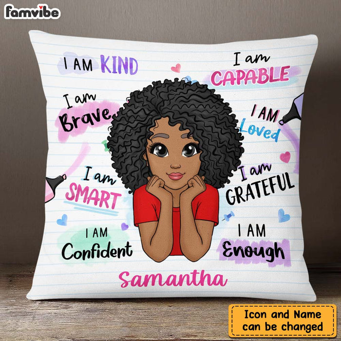 Personalized I Am Kind I Am Smart Pillow DB232 32O47 1