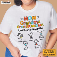 Personalized  Grandma Mom Drawing T Shirt AP91 28O53 thumb 1