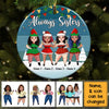 Personalized Sisters Friends Christmas Circle Ornament OB183 30O58 thumb 1