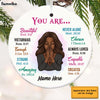 Personalized God You Are Circle Ornament JL58 30O58 1