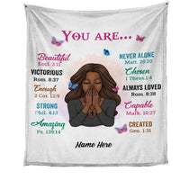 Personalized God You Are Blanket JL58 30O58 thumb 1