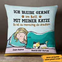 Personalized German Cat Katze Pillow MR303 29O47 thumb 1