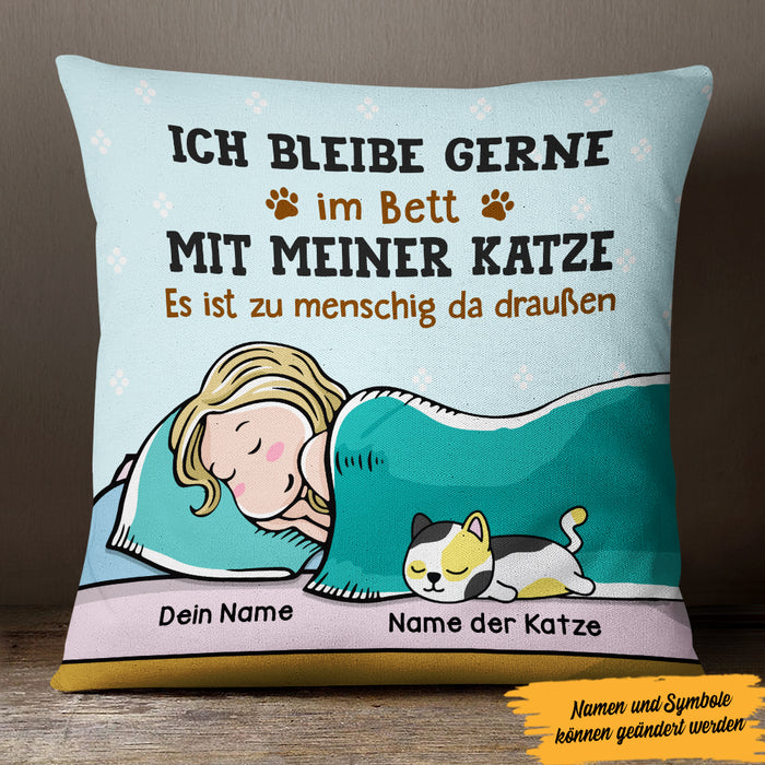 Personalized German Cat Katze Pillow MR303 29O47 1