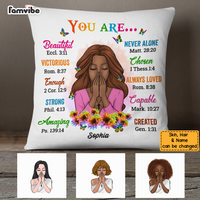 Personalized You Are Daughter Floral Pillow SB53 32O53 thumb 1