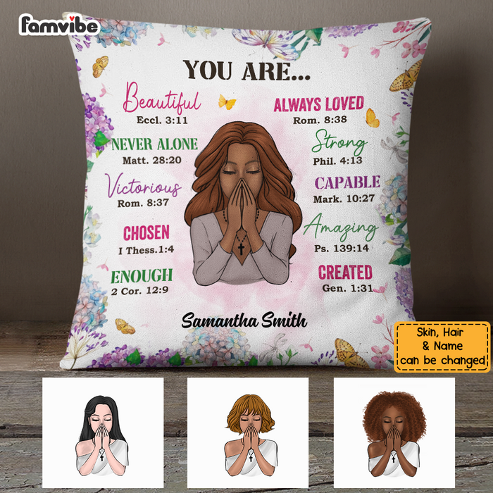 Personalized You Are Daughter Bible Verses Pillow NB262 23O58 1