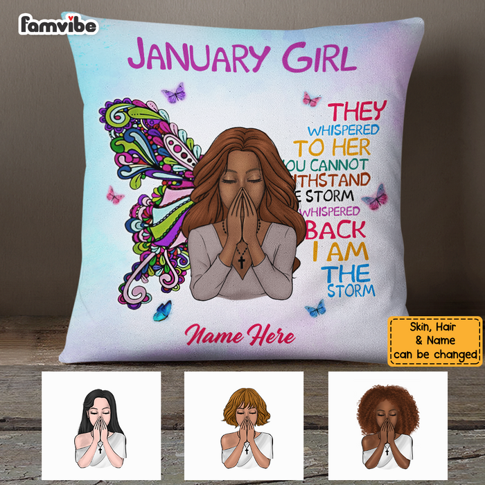 Personalized Daughter BWA Birthday Pillow DB213 23O36 1