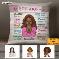 Personalized Bible Verses You Are Pillow NB282 30O47 thumb 1