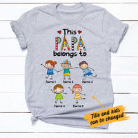 Personalized Grandpa Belongs To T Shirt FB223 81O34 thumb 1