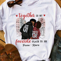 Personalized BWA Couple T Shirt AG261 85O34 thumb 1