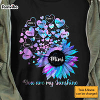 Personalized Grandma Sunflower Little Sunshine T Shirt MR261 95O34 thumb 1