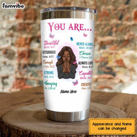 Personalized Daughter BWA God You Are Steel Tumbler JL58 30O58 thumb 1