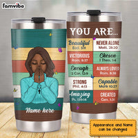 Personalized God You Are Steel Tumbler NB154 81O32 thumb 1