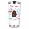 Personalized Daughter BWA God You Are Steel Tumbler JL58 30O58 1