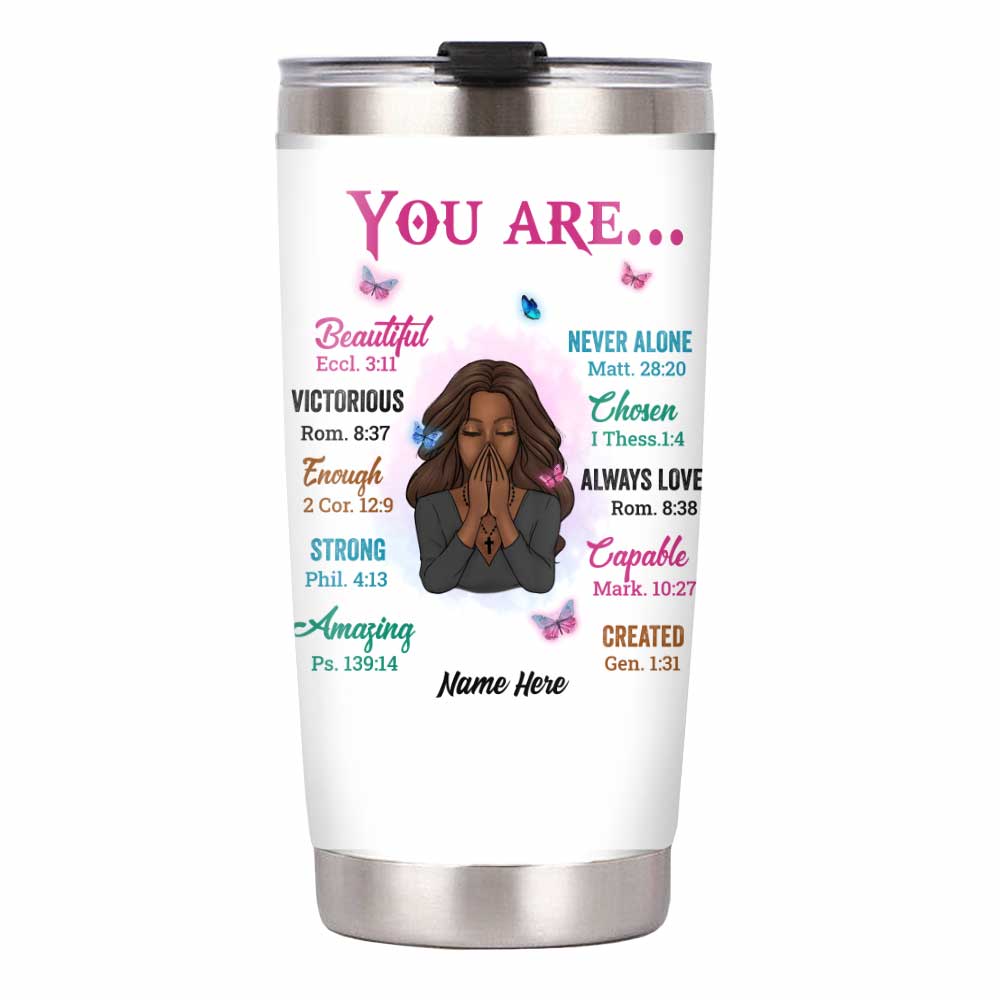 Personalized Daughter BWA God You Are Steel Tumbler JL58 30O58