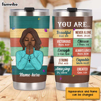 Personalized God You Are Steel Tumbler NB154 81O32 thumb 1