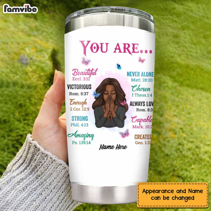 Personalized Daughter BWA God You Are Steel Tumbler JL58 30O58 1
