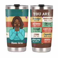 Personalized God You Are Steel Tumbler NB154 81O32 thumb 1