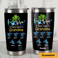 Personalized Mom Grandma Turtle Steel Tumbler JN232 30O47 thumb 1