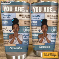 Personalized Bible Verses You Are Steel Tumbler NB262 30O47 thumb 1