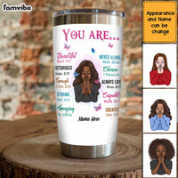 Personalized Daughter BWA God You Are Steel Tumbler JL58 30O58 thumb 1