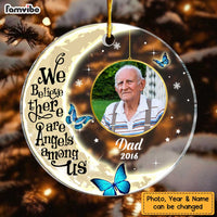 Personalized Photo Memo Moon And Butterflies Circle Ornament NB175 30O47 thumb 1