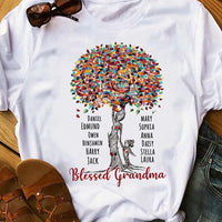 Personalized Grandma White T Shirt JN92 85O65 thumb 1