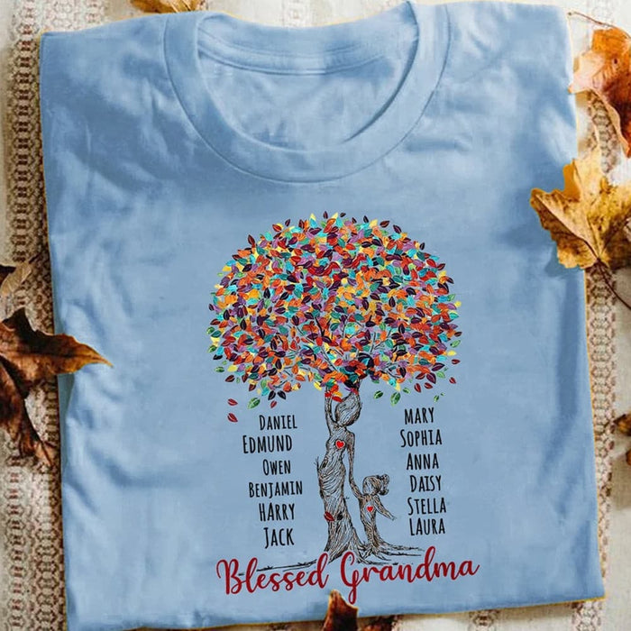 Personalized Grandma White T Shirt JN92 85O65 1