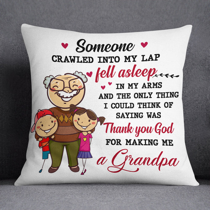 Personalized Grandma Someone Crawled Into My Lap  Pillow NB192 87O58 (Insert Included) 1