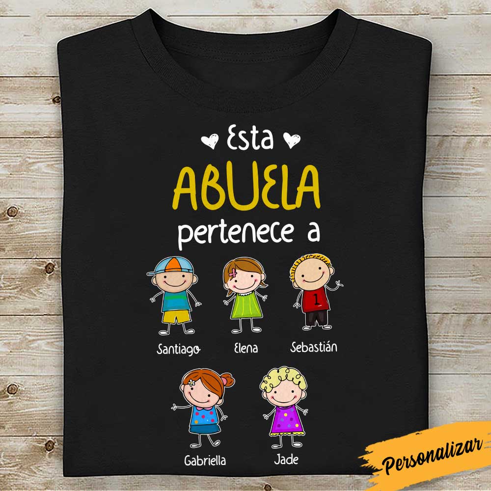 Personalized Abuela Spanish Grandma Belongs T Shirt AP261 81O34