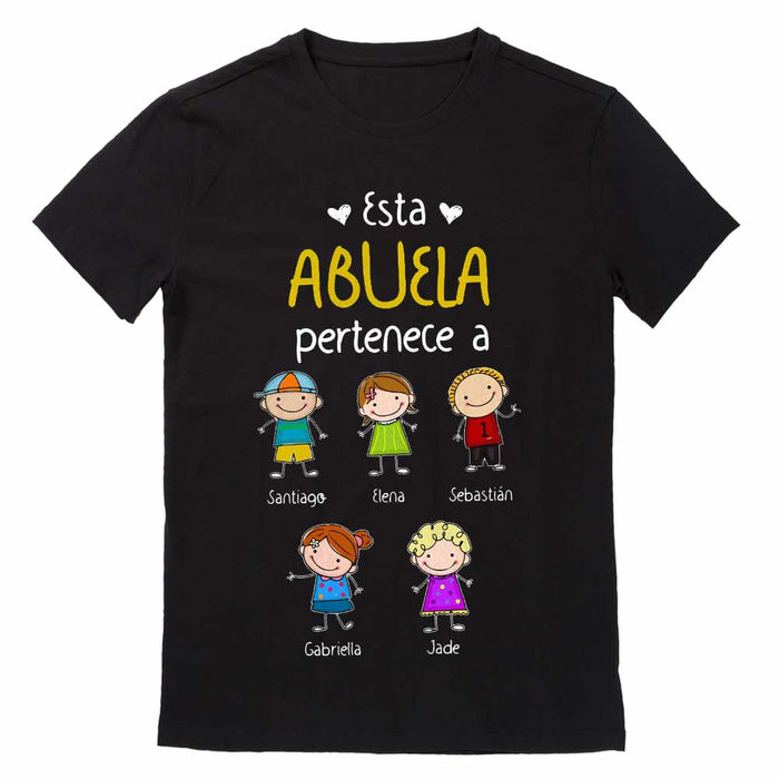 Personalized Abuela Spanish Grandma Belongs T Shirt AP261 81O34 1