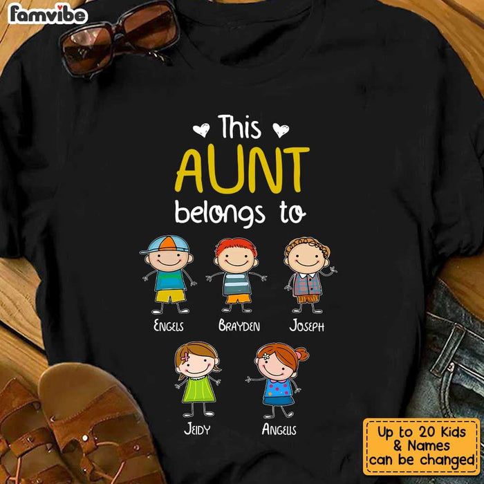 Personalized This Aunt Belongs To T Shirt MY111 81O34 1