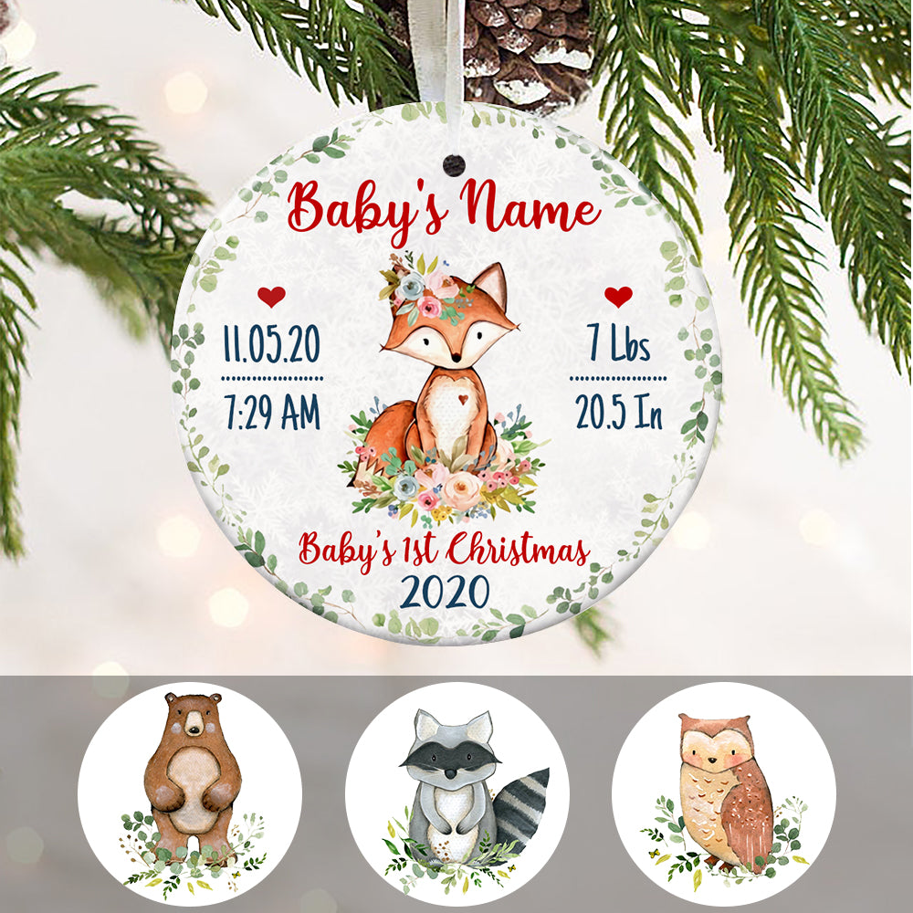 Personalized Baby First Christmas   Ornament NB24 65O57