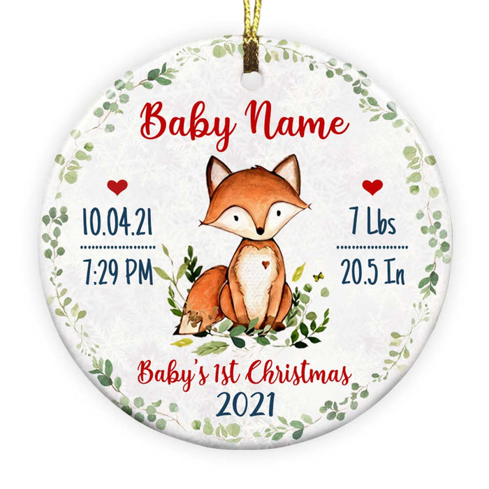 Personalized Baby First Christmas  Ornament OB71 65O57 1
