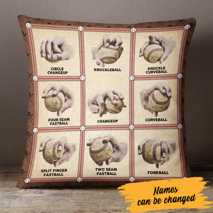 Personalized hot sale baseball pillow