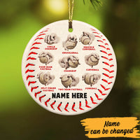 Personalized Baseball Pitching Grips  Ornament OB314 87O60 thumb 1