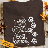 Personalized Best Cat Dad Christmas T Shirt OB193 85O53 thumb 1