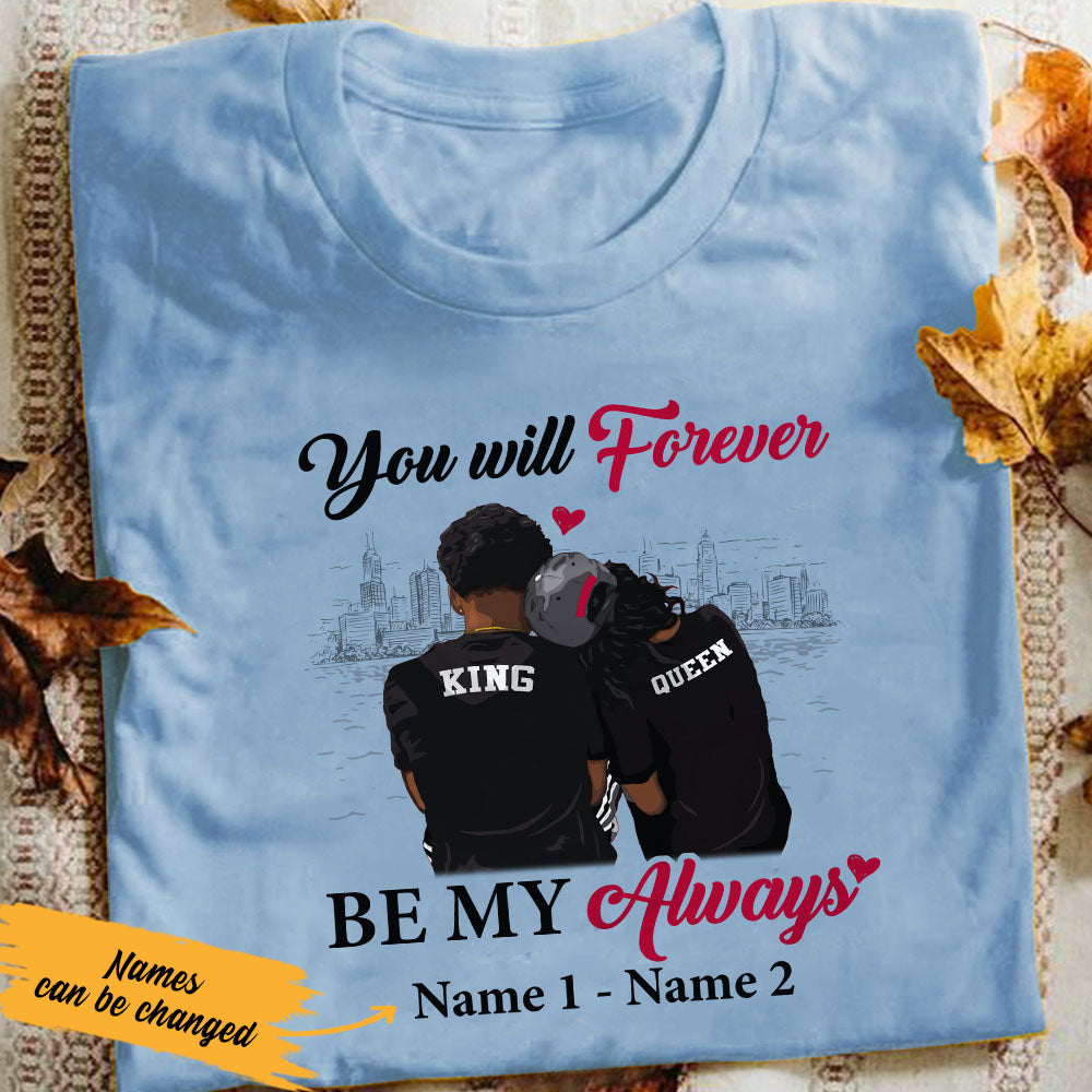 Personalized BWA Couple Forever Always T Shirt AG262 30O53