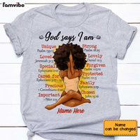 Personalized Daughter BWA God Says I Am T Shirt AG282 30O58 thumb 1