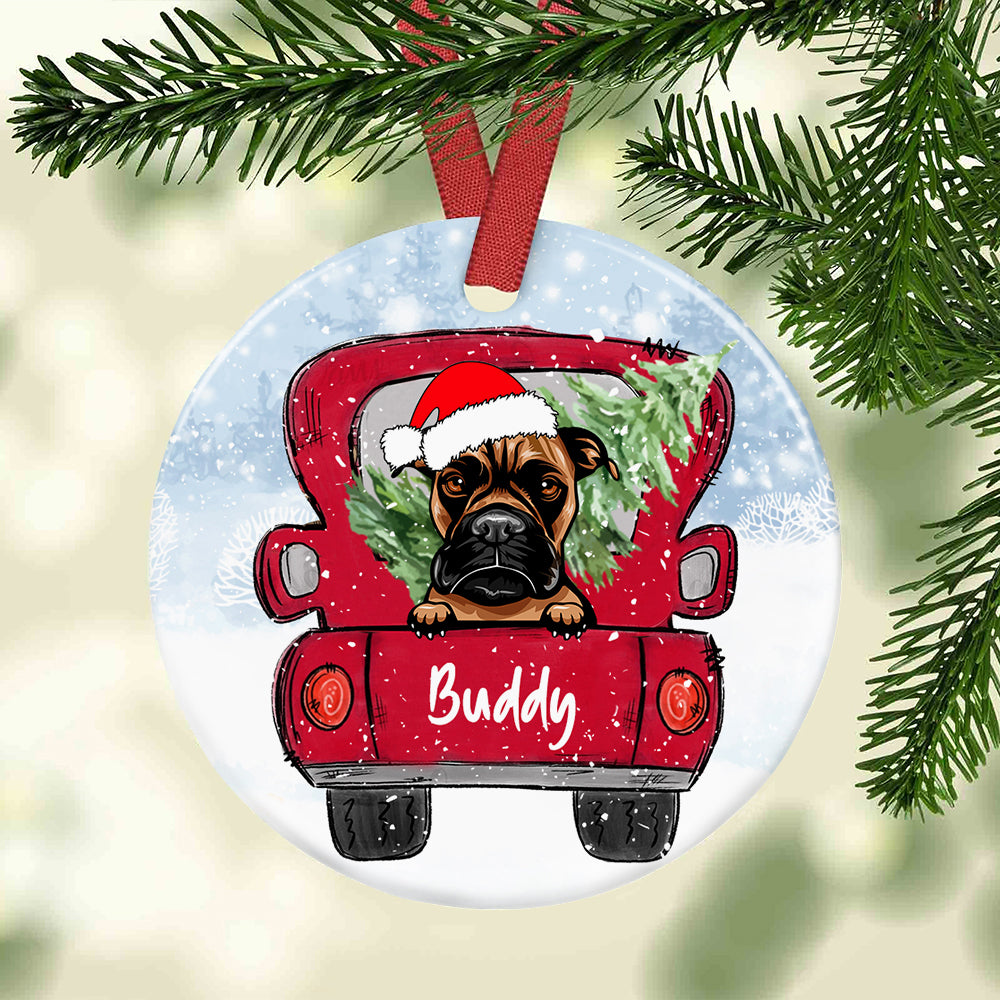 Personalized Boxer Dog Christmas Ornament SB301 81O34