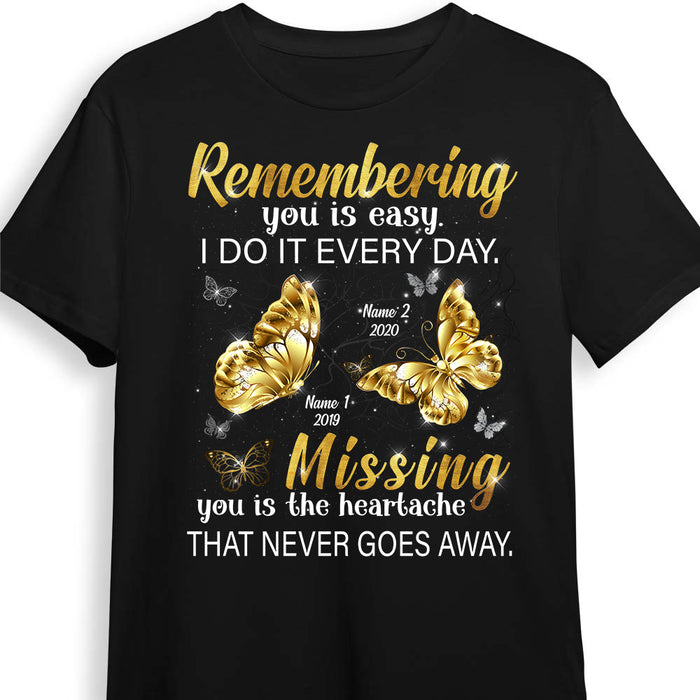 Personalized Butterflies Memorial T Shirt AP75 67O60 1