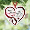Personalized Butterfly Memorial Mom Dad Heart Ornament NB125 85O58 1