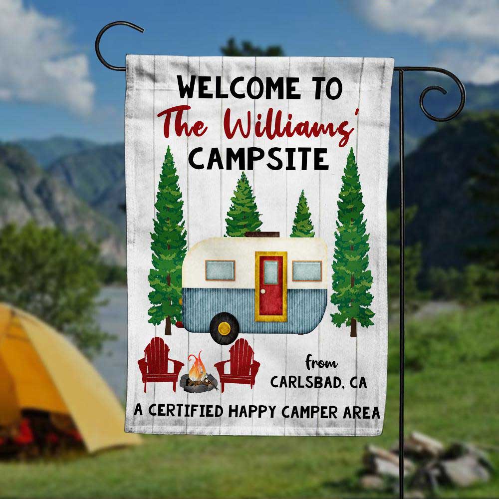 Personalized Camping Flag AG82 85O34