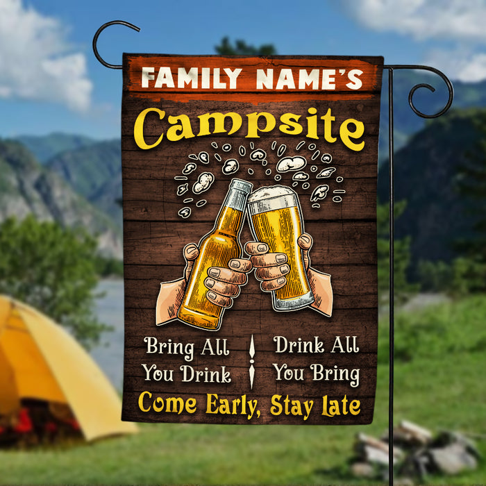 Personalized Camping  & Beer Garden Flag JN303 95O36 1