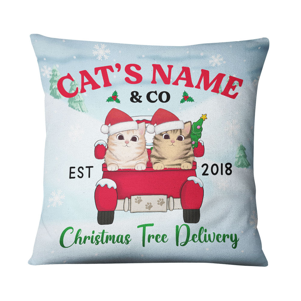 Personalized Cat Christmas Co Pillow SB161 30O36 (Insert Included)