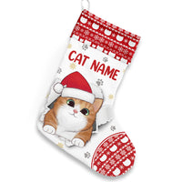 Personalized Christmas Cat Mom Said Stocking OB161 26O36 thumb 1
