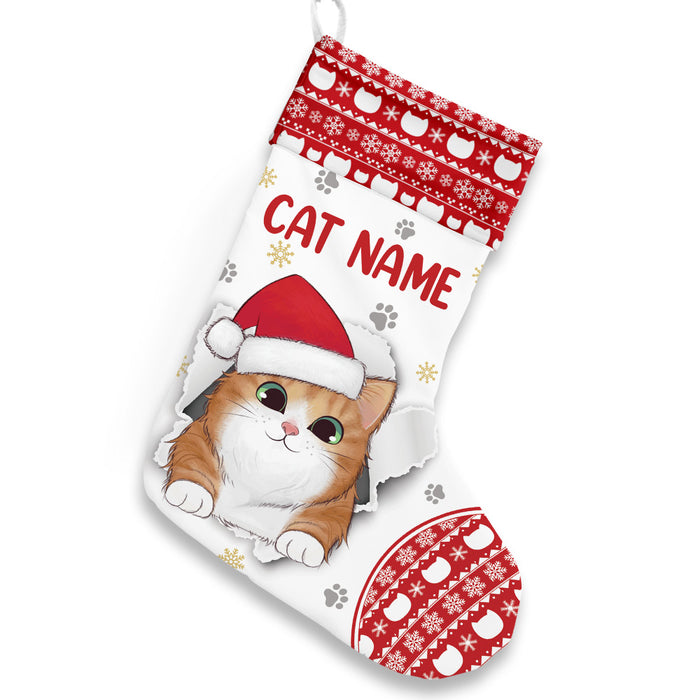Personalized Christmas Cat Mom Said Stocking OB161 26O36 1